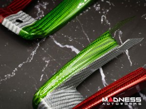 Alfa Romeo Stelvio Steering Wheel Trim - Carbon Fiber - Lower Center Trim - Italian Theme - QV Model Alfa Romeo Stelvio Steering Wheel Trim - Carbon Fiber - Lower Center Trim - Italian Theme - QV Model